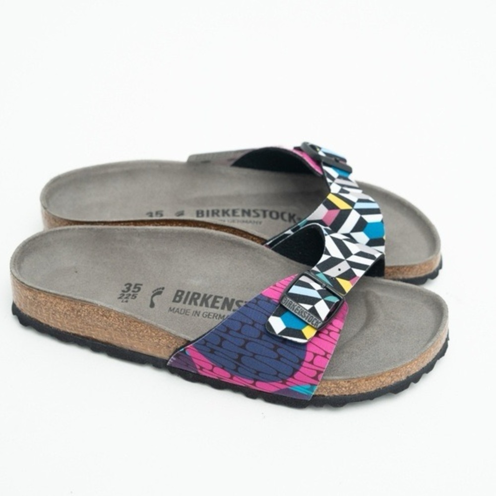 BIRKENSTOCK MADRID SANDALS IN SONAR GEOMETRIC 35 EU 4 US